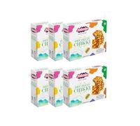 Jaimin Dry Fruit Chikki, Premium Quality Sweet, (cashew nut brittle with almond and pistachio) 250g, Pack of 6