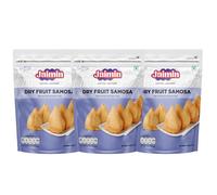 Jaimin Dryfruit Samosa, 200g (Pack of 3) | Perfectly crunchy & flavorful samosas | Filled with cashews, raisins, and spices | Great for casual snacking | ensure long-lasting freshness | Sweet & Savory