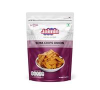 Jaimin Indian Snacks -Traditional Flavours- The Ethinic Taste Of India- Savourys and Snacks- Enjoy a Bold, Savory Taste-A Tasty Party Snack Option (pack of 1) (Pack of 1, Soya Chips Onions)