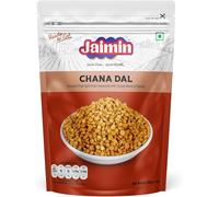 Jaimin Indian Snacks Variety Pack, 34 Items - Ratlami Sev, Makhna, Jeera Puri, Khatta Mitha, Pudina Moong, Chana Dal, Chai Puri, Banana Chips, Soya Sticks & More (Pack of 1, Chana-Dal)
