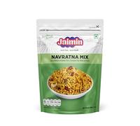 Jaimin Indian Snacks Variety Pack | Authentic Traditional Street Food Flavours | Savoury & Crunchy Indian Namkeen Assortment | Perfect for Parties, Picnics & Gifting (Pack of 1, Navrtna Mix)