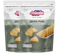 Jaimin Jeera Puri 200gm (Pack of 2) | Crispy & Flavorful Snack with Cumin Seeds | Perfect Tea-Time Munch | Authentic Indian Namkeen | Healthy & Hygienic Packaging | Vegetarian-Friendly Snack
