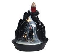 JAIPUR ACE Adiyogi Shiva Statue for Car Dash Board, Pooja & Gift, Mahadev Murti, Idol, Lord Adiyogi Shankara for Home & Office Decor (ADIYOGI JI in Black) (Smoke Fountain Adiyogi)