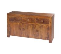 Jaipur Furniture Ltd 3 Door 3 Drawer Sideboard - Mango Wood - L45 x W135 x H76 cm - Dark Finish in Brown Jaipur Furniture Ltd Brown