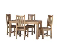Jaipur Furniture Ltd Dining Table without Chairs - Mango Wood - L90 x W145 x H76 cm - Light Finish in Brown Jaipur Furniture Ltd Brown