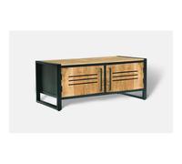 Jaipur Furniture Ltd Frais Range Coffee Table - Mango Wood - L50 x W100 x H40 cm - PP Sawn Finish - Assembly Required in Brown Jaipur Furniture Ltd Brown