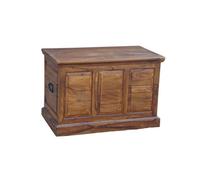 Jaipur Furniture Ltd Ganga Panel Box Small - Sheesham Wood - L50 x W90 x H60 cm - Honey Dark Finish in Brown Jaipur Furniture Ltd Brown