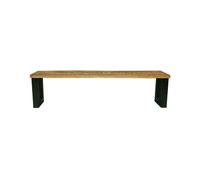Jaipur Furniture Ltd Induse Bench - Mango Wood/Iron - L44 x W140 x H45 cm - Mango PP Saw Finish in Brown Jaipur Furniture Ltd Brown