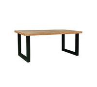 Jaipur Furniture Ltd Induse Dining Table - Mango Wood/Iron - L90 x W180 x H76 cm - Mango PP Saw Finish in Brown Jaipur Furniture Ltd Brown