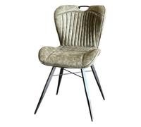 Jaipur Furniture Ltd Mala Dining Fabric Chair with Metal Legs (Set of 2) - Green/Black - Assembly Required in Green Jaipur Furniture Ltd Green