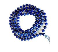 Jaipur Gems Mart Natural AAA Lapis Lazuli 108 Mala Necklace | 8mm Round Beads | Meditation Tassel | Unisex Adult