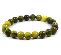 Jaipur Gems Mart Natural AAA Serpentine Stretch Bracelet | 7-7.5” Length Serpentine Bracelet Gemstone Bracelet | Unisex Bracelet | 6mm Round Shape Beads |Men Beaded Bracelet