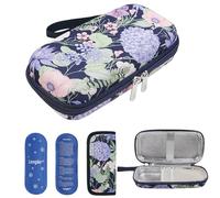 JAKAGO Insulin Cooler Travel Case,Lightweight and Durable Insulin Pen Case, Medical Cooler Bag for Insulin Pens & Needles with 2 Large Ice Pack(Hydrangea Ball)