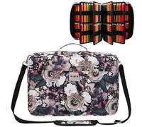 JAKAGO Large Capacity Pencil Case for 480 Coloured Pencils, Waterproof Pencil Bag Stationery Organizer for Drawing Pens Artists Brushes Fineliners Highlighters Gift, 40 x 28 x 10 cm, pencil case