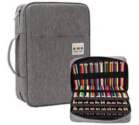 JAKAGO Large Capacity Pencil Case Holds 304 Coloured Pencils Waterproof Pen Bag Stationery Organizer for Colouring Pens, Artist Paint Brushes, Fineliners, Highlighter, Gel Pens