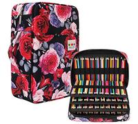 JAKAGO Large Capacity Pencil Case Holds 304 Coloured Pencils Waterproof Pen Bag Stationery Organizer for Colouring Pens, Artist Paint Brushes, Fineliners, Highlighter, Gel Pens