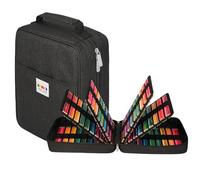 JAKAGO Large XXL Pencil Case with 270 Slots Pen Storage, Waterproof Pen Bag for Watercolour Pencils & Markers & Gel Pens, black, XXL, pencil case