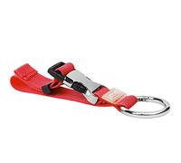 JAKAGO Luggage Strap Coat Holder Gripper Handbag Clip Baggage Suitcase Backpack Ring Hook Adjustable Belt Travel Accessories (Red)