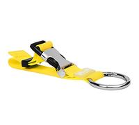JAKAGO Luggage Strap Coat Holder Gripper Handbag Clip Baggage Suitcase Backpack Ring Hook Adjustable Belt Travel Accessories (Yellow)