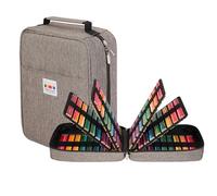 JAKAGO Pencil Case - 90 Large Elastic Pockets for 270 Slim Colour Pencils