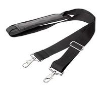 JAKAGO Universal Replacement Shoulder Strap with Clips,Shoulder Bag Straps for Laptop Bag,Briefcase,Messenger Crossbody Bag,Camera,Guitar,Violin,Duffle,Sport bag (155 cm, Black)