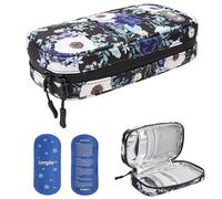 JAKAGO Waterproof Insulin Cooler Travel Case,Lightweight and Super Strong Insulation Insulin Pen Case, Medical Cooler Bag for Insulin Pens & Medication with 2 Large Ice Pack（Kapok）