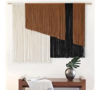 Jakalin Macrame Wall Hanging Dip Dyed Fiber Macrame Wall Decor Boho Cord Living Room Wall Art 57" Wx43 L