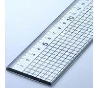 Jakar Acrylic Ruler 60Cm With Stainless Steel Edge Clear Durable Cm/mm Markings For Precision Craft Design Technical Drawing 3064