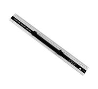 Jakar Aluminium Cutting Ruler 45Cm With Black Grip Handle Precision Straight Edge For Craft Design And Technical Drawing 3027