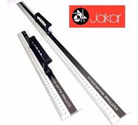 Jakar Aluminium Cutting Ruler Set 45Cm And 100Cm With Grip Handle Precision Straight Edge For Craft Design And Technical Drawing