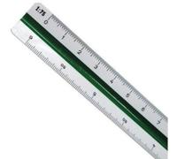 Jakar Architect 1 Triangular Scale 30Cm Polystyrene Ruler With 6 Scales 1:20-1:125 Dual-Colour For Architects & Students