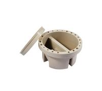 Jakar Artist Paint Brush Tub Holder With Lid - 16.5Cm Plastic Round Storage & Washer Cleaner Pot (800Ml) (6551)