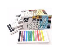 Jakar Artist Soft Pastels & Compressed Charcoal Set - 4 Pack (Black, Grey, Earth Colours & Assorted Pastels)