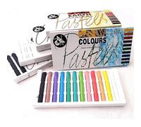 Jakar Artist Soft Pastels & Compressed Charcoal Set - 5-Pack (Black, Grey, White, Earth Colours & Assorted Pastels)