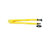 Jakar Blackboard Compass 44Cm Yellow Plastic With Adaptors Suction Fitment Chalk Holder & White Chalk Individually Packed 7523