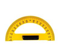Jakar Blackboard Protractor - 180 Degrees / 35Cm Yellow Plastic With Black Handle - Durable Classroom & Drawing Tool (7511)