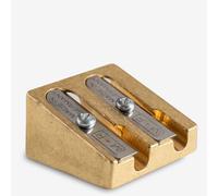 Jakar : Brass Double Hole Pencil Sharpener : Wedge Shape