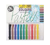 Jakar Coloured Pastel Set Of 12 Sticks - Assorted Colours, High-Quality Soft Pastels For Artists & Craft (7625)