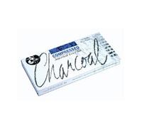 Jakar Compressed Charcoal Set Grey (12 Sticks) - High-Quality Artist Charcoal For Sketching & Shading (7623)