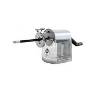 Jakar Crank Desktop Pencil Sharpener - Fits 7-11.6mm Pencils, Heavy-Duty Metal Body (5160)