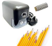 Jakar Desktop Electric Pencil Sharpener, Replacement Blade & 40x HB Pencils Set