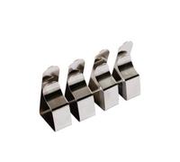 Jakar Drawing Board Clips - Set Of 4 Nickel-Plated 50mm Clips, Holds Boards Up To 25mm Thick (7301-B)