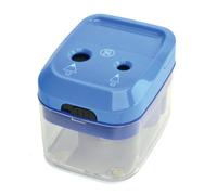 Jakar Electric Double Hole Pencil Sharpener 5166 Usb/battery Operated Blue Carbon Steel Blades Broken Tip Remover 6-12mm