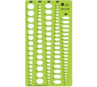Jakar Even Ellipse Oval Stencil Template Artist Design Drawing Aid Tool 4677