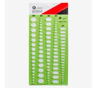 Jakar : Even Ellipse Template : 5mm-25mm