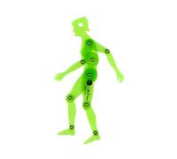 Jakar Female Human Silhouette Movable Template 1:10 175mm Flexible Durable Acrylic 4610 For Technical Drawing And Design