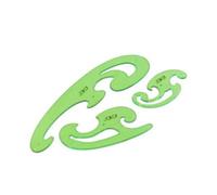 Jakar French Curve Set 3 Piece Flexible Plastic Templates For Technical Drawing Drafting Design Sewing For Artists And Students