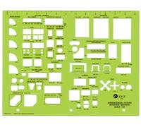 Jakar Interior Design Stencil Template Artist Design Drawing Aid Tool 4673