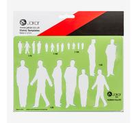 Jakar : Male Human Figure Template (1:20, 1:25, 1:75, 1:100, 1:1.25)