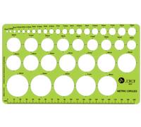 Jakar Metric Round Circles Stencil Template Artist Design Drawing Aid Tool 4675